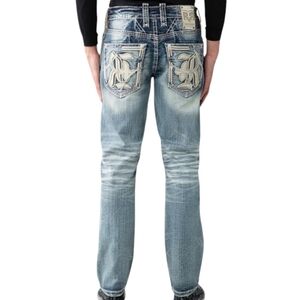 🆕️Rock Revival Alt Straight Leg Jeans. (Baird A203). Men's Size: W40x34L.